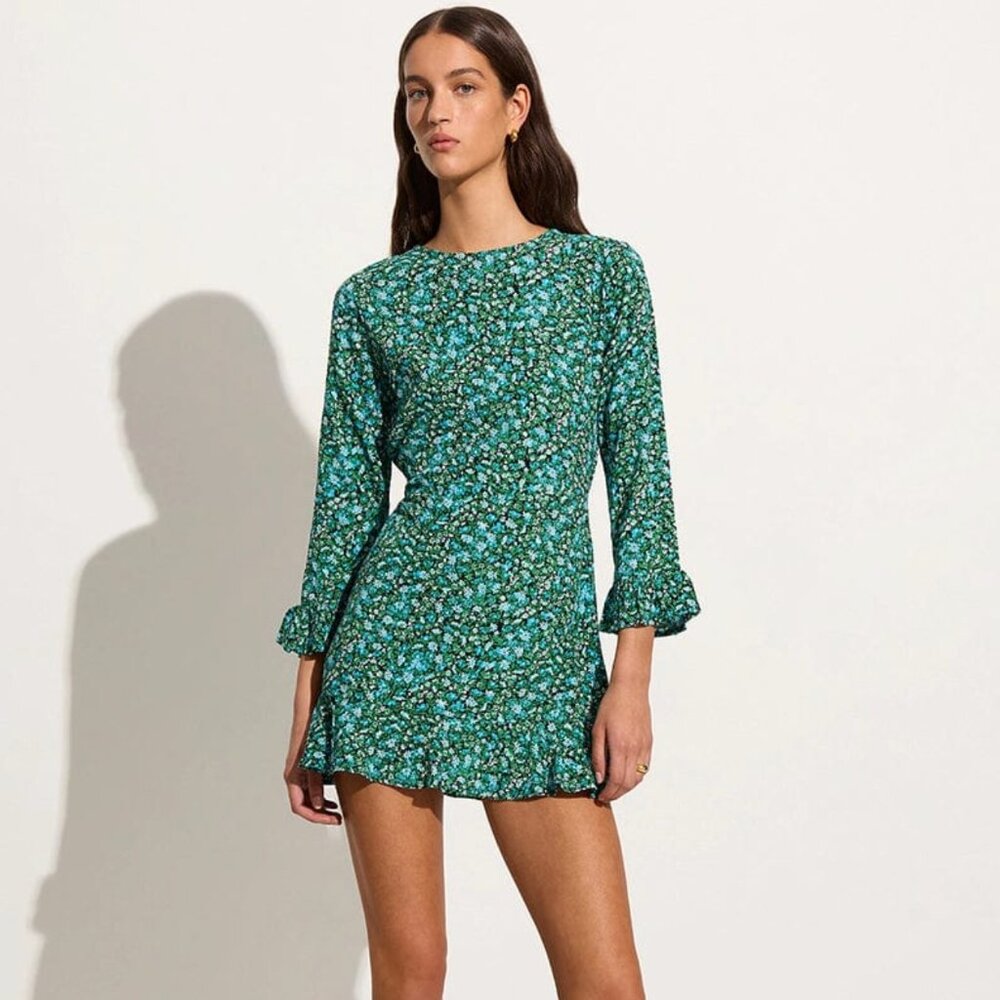 El Cid Mini Dress in Marilla Floral Print - Faithfull the Brand